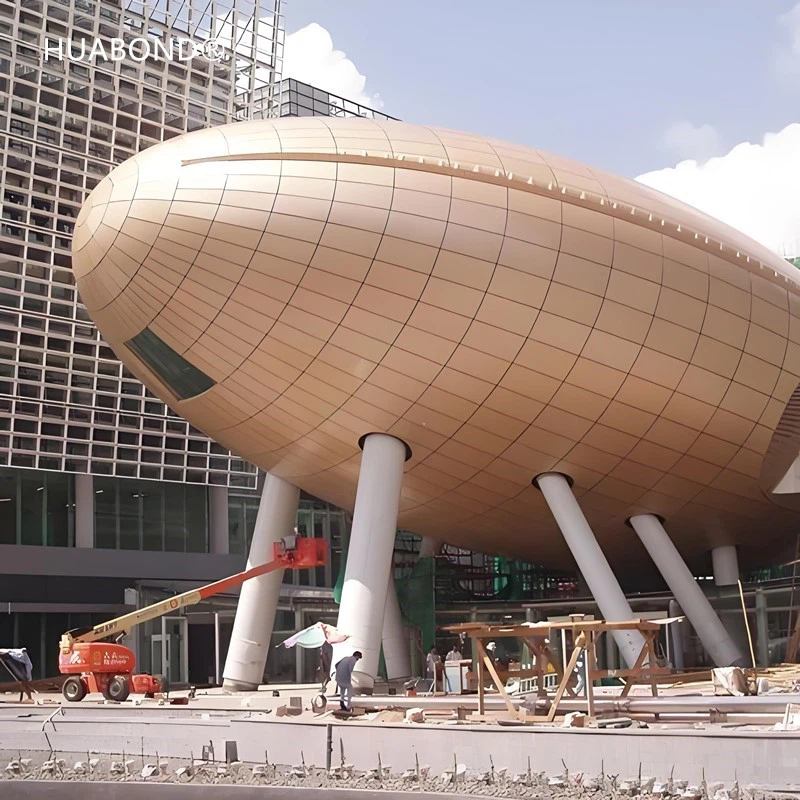 Common problems for curved aluminum composite panel construction Common problems for curved aluminum composite panel construction